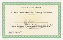 Neuromuscular Therapy 2 certificate