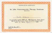 Neuromuscular Therapy 4 certificate
